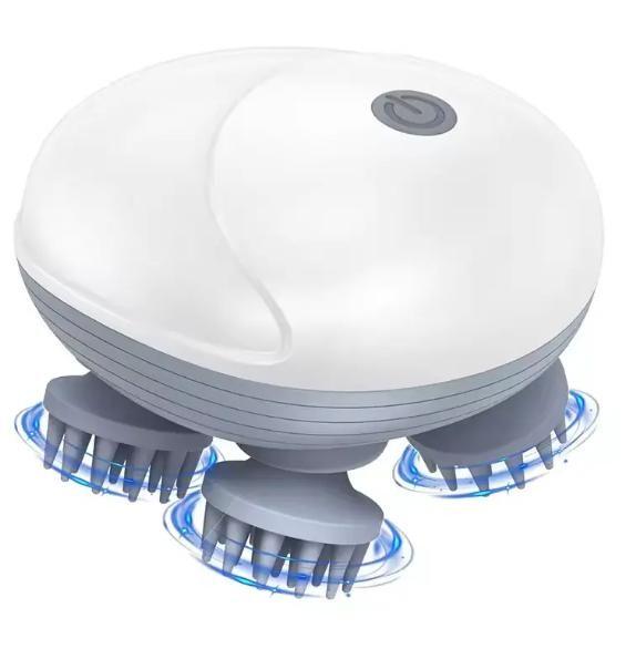 Deep 3D Kneading Massage, Rechargeable & Portable, Gentle Silicone Massage Heads, Full Body Relaxation, Easy One-Button Control, Easy One-Button Control